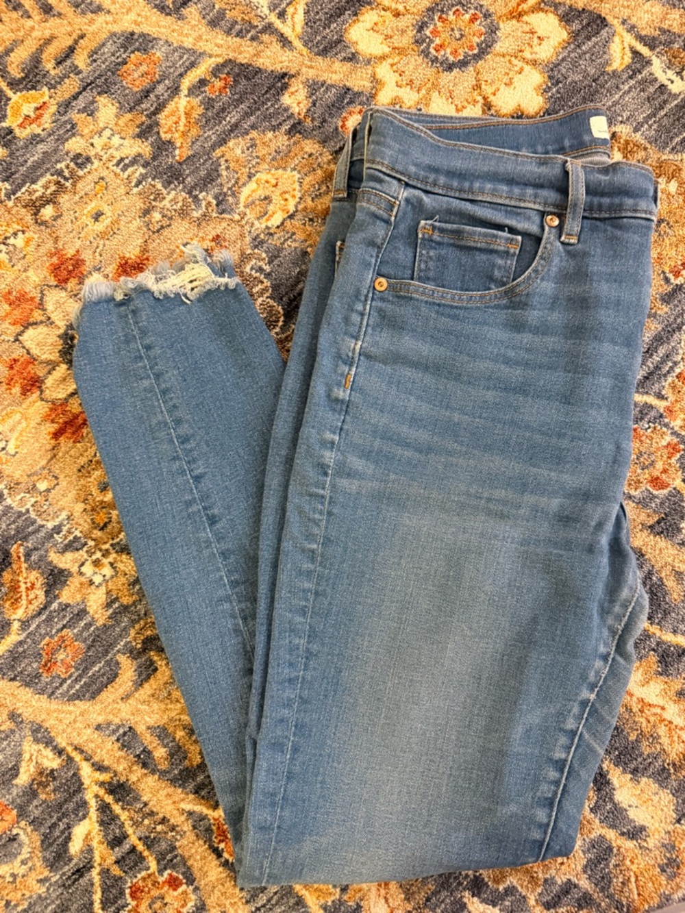 Women’s Blue High-Rise Skinny Jeans